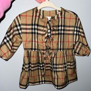 Burberry baby girl dress with bloomers included size 3 months